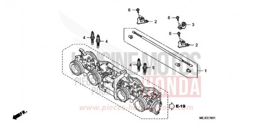 DROSSELKLAPPENGEHAEUSE (BAUTEILE) CB1300SA7 de 2007